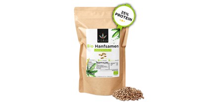 Hanf-Shops - Deutschland - Bio Hanfsamen ungeschält aus europäischen Anbau. Hohe Reinheit und frischer Geschmack.  - Vegan Fitness & Foods