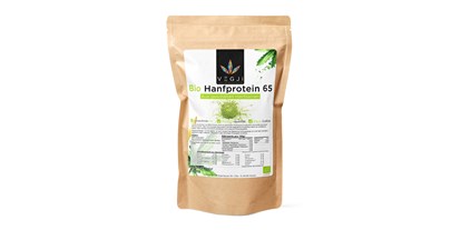 Hanf-Shops - Deutschland - Bio Hanfprotein mit 65% aus geschälten Hanfsamen. Aus europäischem Anbau. Mild-nussiger Geschmack für eiine vielseite Anwendung. - Vegan Fitness & Foods