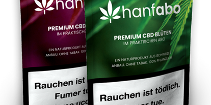 Hanf-Shops - Online-Shop - Schweiz - Unsere beiden Verpackungen auf einem Bild zu sehen. - Hanfabo.com