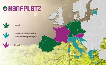 Mapa konopí – status Evropa – kde je marihuana legální? - hanfplatz