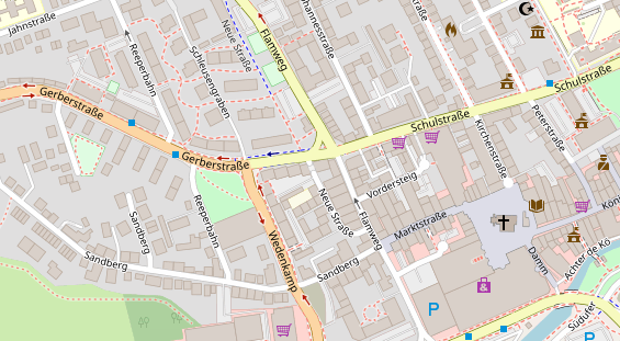 Hanf-Shop auf Satellitenbild