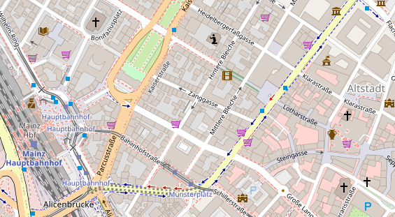 Hanf-Shop auf Satellitenbild