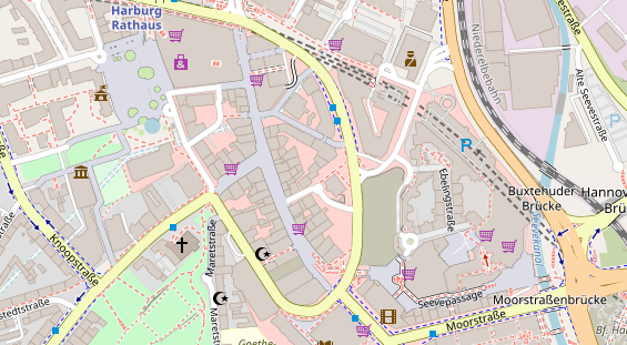 Hanf-Shop auf Satellitenbild