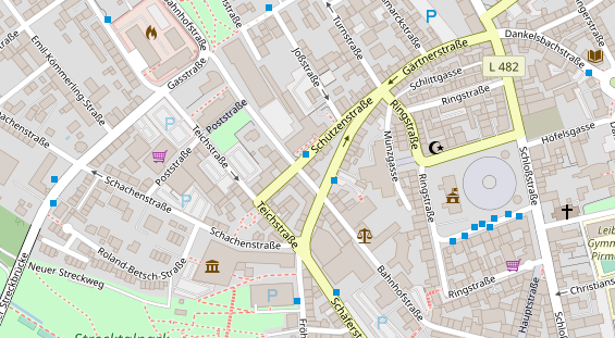 Hanf-Shop auf Satellitenbild