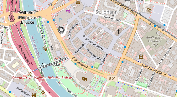 Boutique de chanvre auf Karte