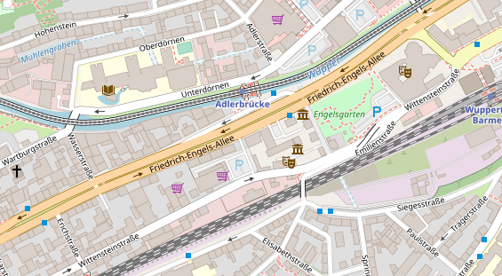 Hanf-Shop auf Satellitenbild