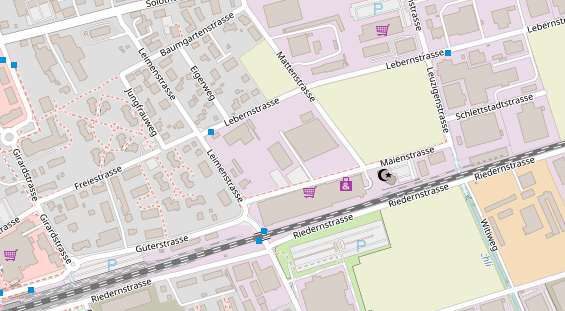 Hanf-Shop auf Satellitenbild