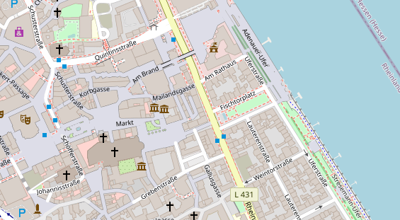 Hanf-Shop auf Satellitenbild