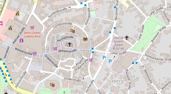 Hanf-Shop auf Satellitenbild