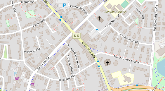 Hanf-Shop auf Satellitenbild