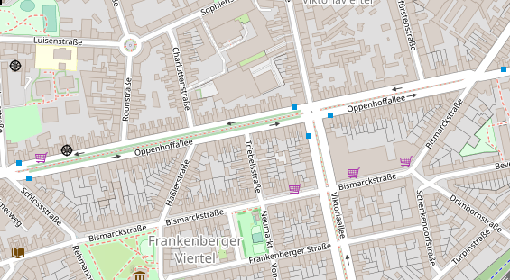 Hanf-Shop auf Satellitenbild