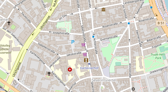 Hanf-Shop auf Satellitenbild