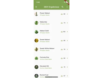 Hennep winkels - Strainspotter - die perfekte APP für iOS und Android - Suchfunktion für Cannabissamen - Cannapot Hanfsamen - Online Cannabis Samen Fachhandel