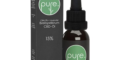 Hanf-Shops - Breitspektrum CBD-Öl 15% / CBN 5 % + Lavendel (10ml) - Leafpower