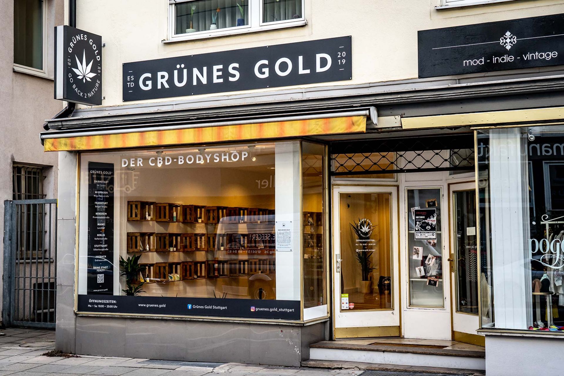 Magasins de chanvre - Region Schwaben - GRÜNES GOLD® Stuttgart
