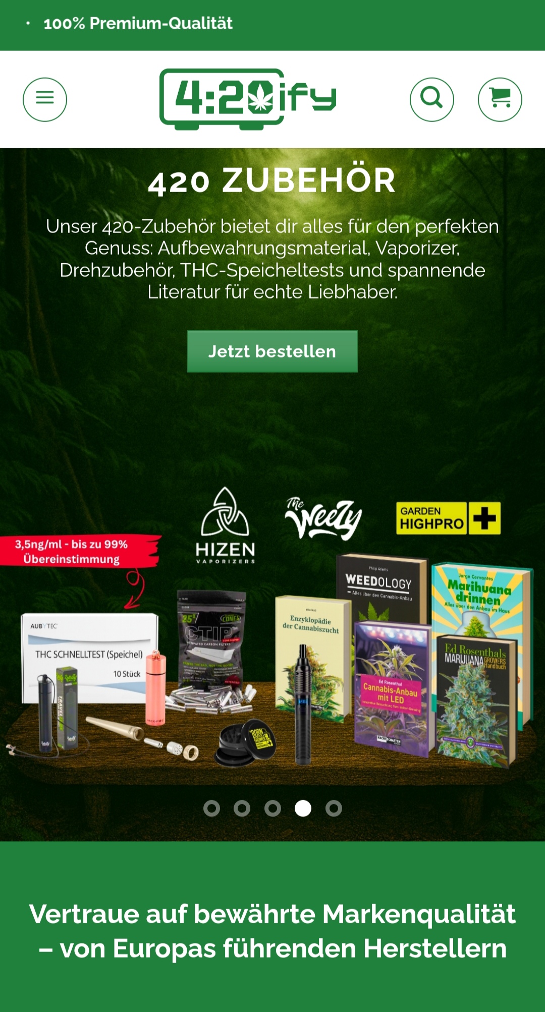 Negozi di canapa - Von Literatur bis THC-Speicheltests, wir haben was du brauchst. - 420ify.de