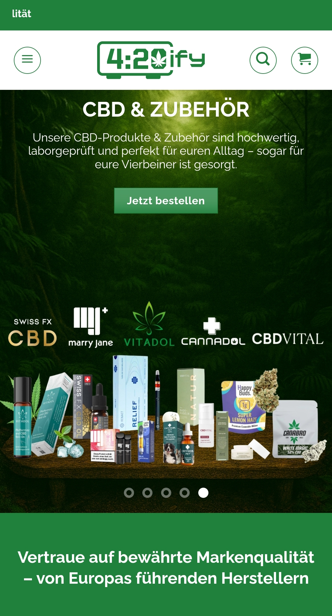 Negozi di canapa - CBD Produkte aller Art, auch für unsere tierischen Freunde und Blüten in allen Farben und Geschmackssorten. - 420ify.de