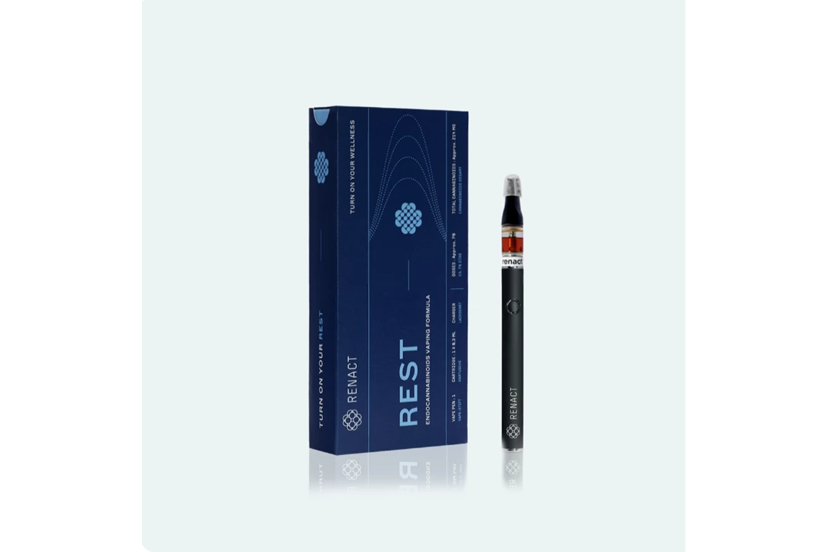 CBD-Shop: REST ist eine tief entspannende Formel, die mentale Entspannung, Stressbewältigung, Angstabbau, körperliche Entspannung und Schlaf fördert. Unsere Dampfformel ist nicht für Freizeitzwecke gedacht, um den ganzen Tag über ständig zu dampfen. Sie unterstützt Sie diskret. Sie können je nach Bedarf einfach 3-4 Mal täglich 2-3 Züge inhalieren.
 - Renact CBD