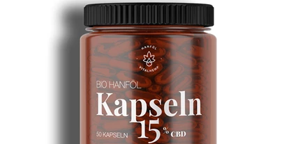 Hemp shops - Salzburg - VITALHemp VITALHemp vegane CBD-Kapseln 15% mit Bio Hanfsamenöl Wohlbefinden in Kapselform