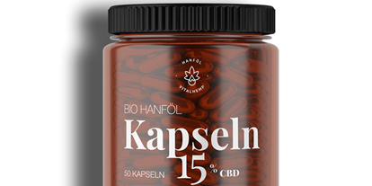 Hemp shops - Austria - VITALHemp VITALHemp vegane CBD-Kapseln 15% mit Bio Hanfsamenöl Wohlbefinden in Kapselform