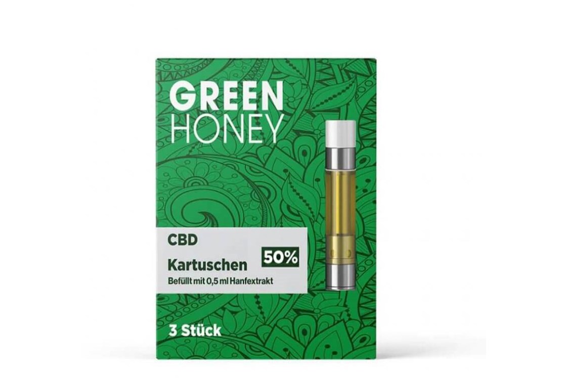 CBD-Shop: GreenHoney Nachfüll Kartusche 3er 50% CBD - Wundermittel.Store - CBD Shop Fachhändler - Hamburg