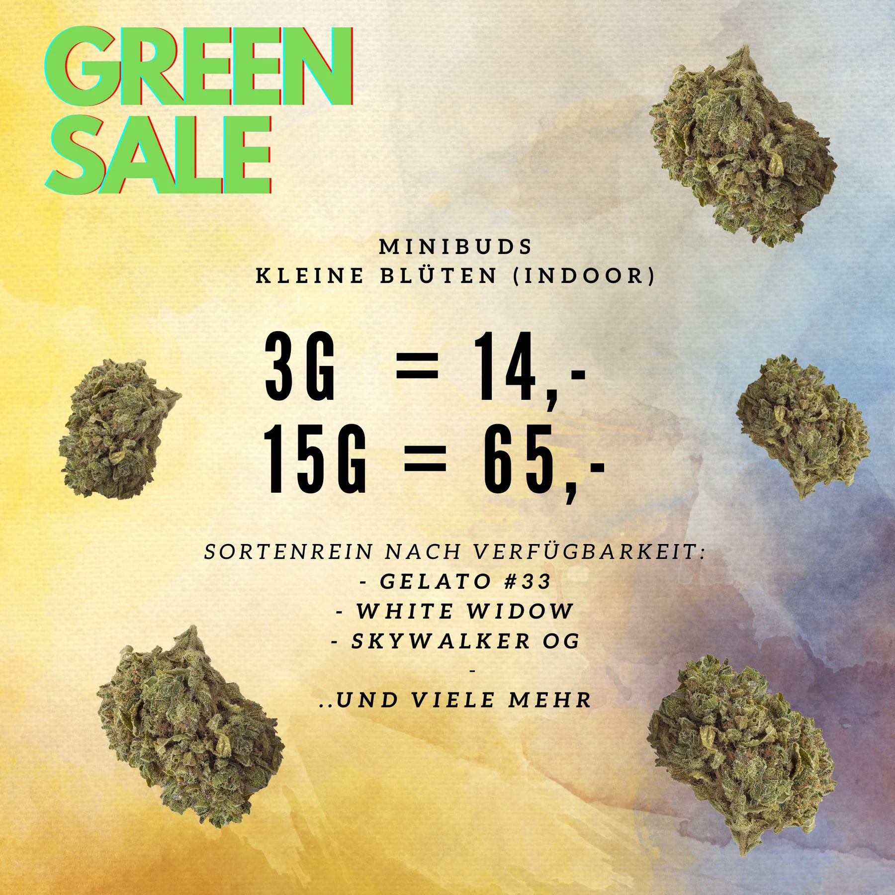 Naturali CBD Store 🍃 Promotions 3g Minibuds -> 14€