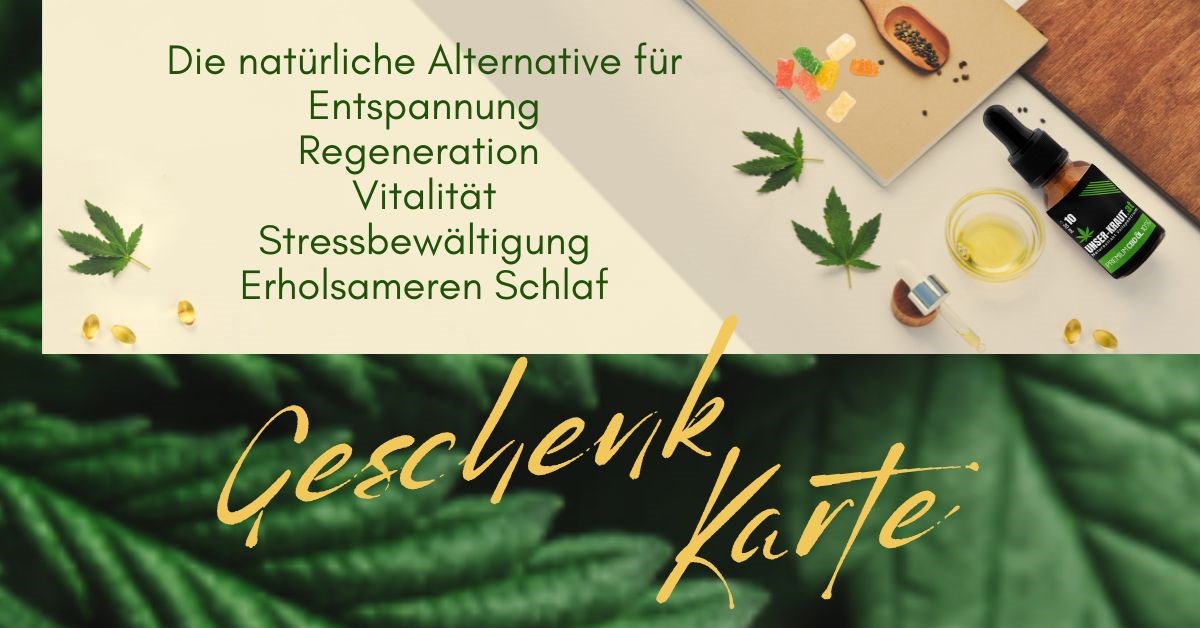 CBD und Hanf Shop UNSER KRAUT Seefeld Tirol Promotions Online-Geschenkkarten 