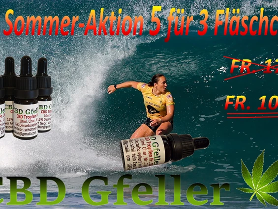 CBD-Shop: Sommeraktion 21. Juni - CBD Gfeller
