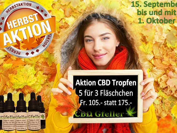 CBD-Shop: Herbstaktion 21. September - CBD Gfeller