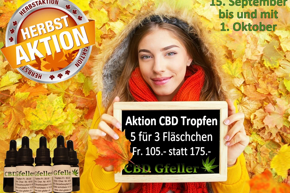 CBD-Shop: Herbstaktion 21. September - CBD Gfeller
