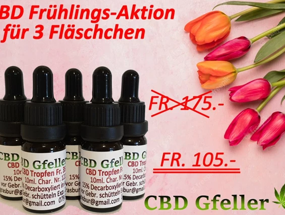 CBD-Shop: Frühlingsaktion  - CBD Gfeller