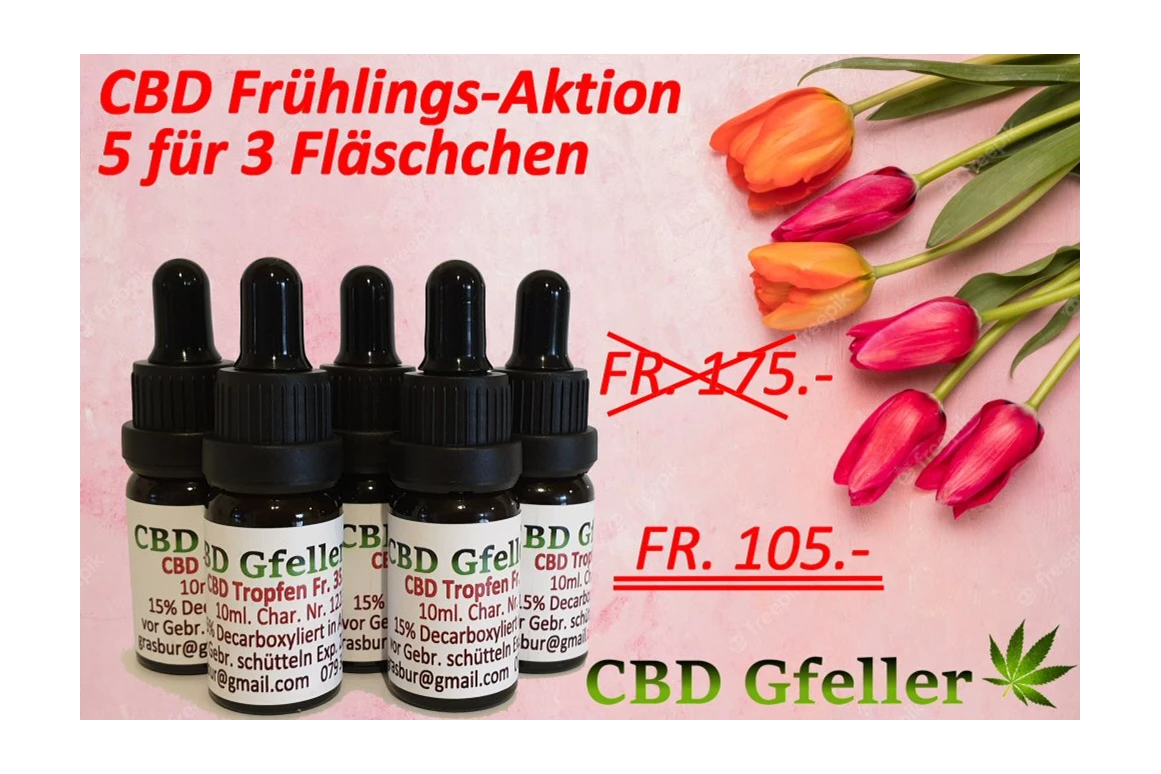 CBD-Shop: Frühlingsaktion  - CBD Gfeller