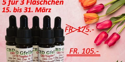 Negozi di canapa - Berna - Frühlingsaktion CBD Tropfen - CBD Gfeller