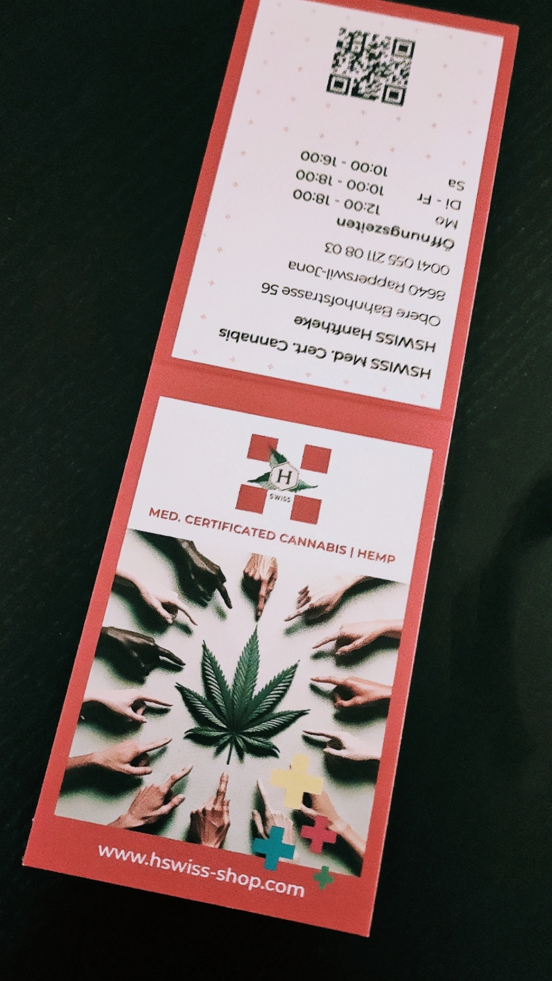 CBD-Shop: Hanftheke Rapperswil / HSWISS Med.cert.Cannabis 